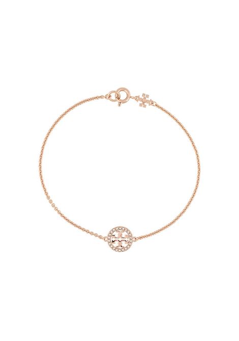 Gold miller pave chain bracelet - women